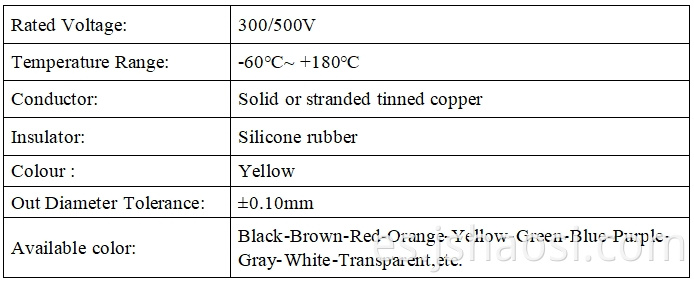 Silicone rubber insulation cable